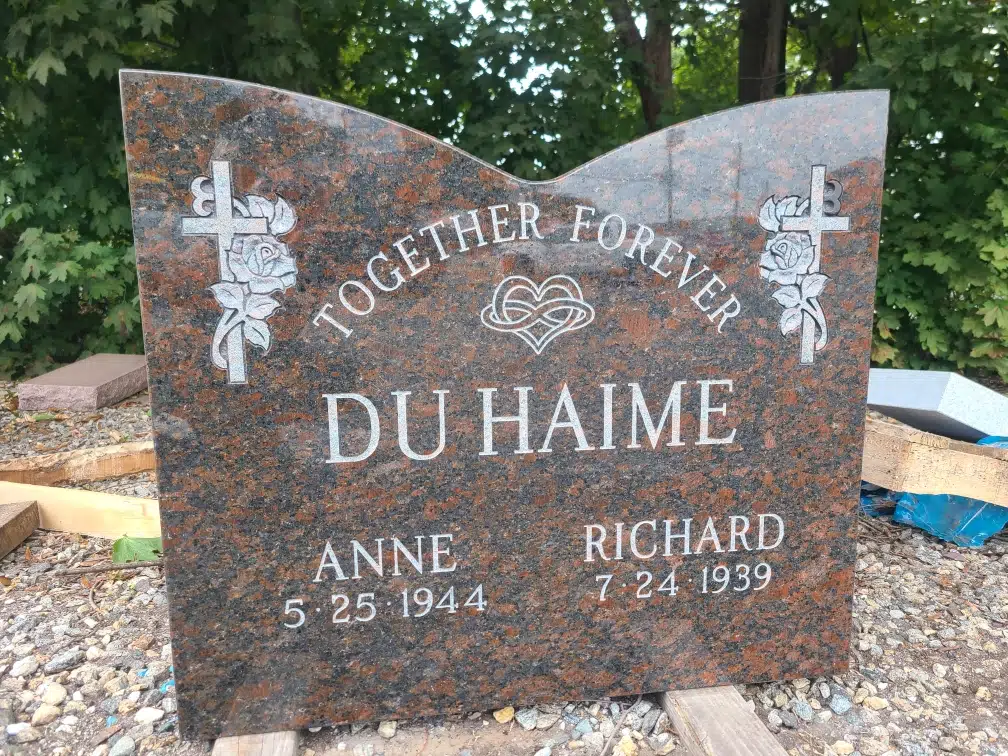 Granite (laser-engraved) Laser-Engraved Headstone hand-carved by Laser Memorials in NJ — image 2